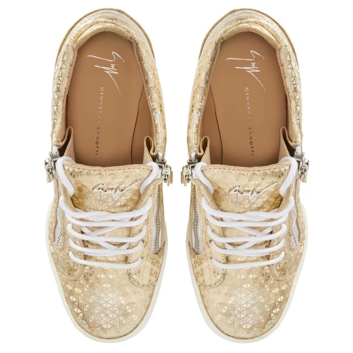ADDY WEDGE KALEIDO-Gold-Mid Top Sneakers 6 ADDY WEDGE KALEIDO-Gold-Mid Top Sneakers - Image 4