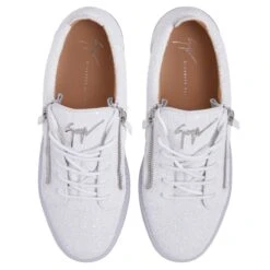 GAIL GLITTER-White-Low-top Sneakers 9 GAIL GLITTER-White-Low-top Sneakers -Giuseppe Zanotti Shop RS30005004 D 1 1
