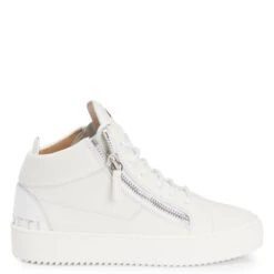 KRISS-White-Mid Top Sneakers