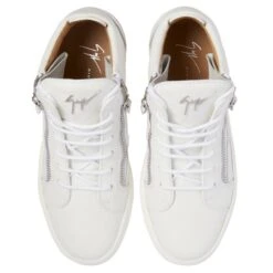 KRISS-White-Mid Top Sneakers -Giuseppe Zanotti Shop RS30029001 D 1 1