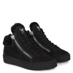 KRISS WINTER-Black-Mid Top Sneakers