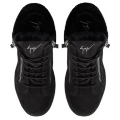 KRISS WINTER-Black-Mid Top Sneakers -Giuseppe Zanotti Shop RW10000001 D 1