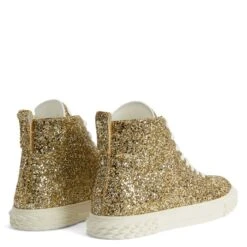ECOBLABBER-Gold-Mid Top Sneakers -Giuseppe Zanotti Shop RW20026003 C 1