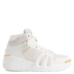 TALON-White-Mid Top Sneakers