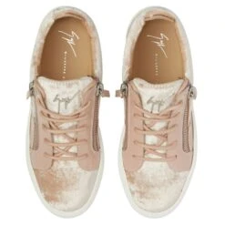 GAIL VELVET-Pink-Low-top Sneakers -Giuseppe Zanotti Shop RW20036001 D 1