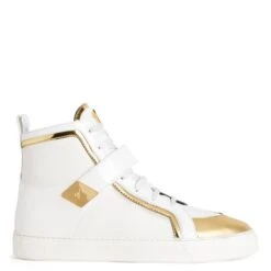 Giuseppe Zanotti Shop 22 GIUSEPPE ZANOTTI ZENAS-White-Mid Top Sneakers