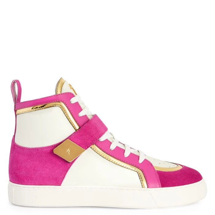 GIUSEPPE ZANOTTI ZENAS-Pink-Mid Top Sneakers 3 GIUSEPPE ZANOTTI ZENAS-Pink-Mid Top Sneakers