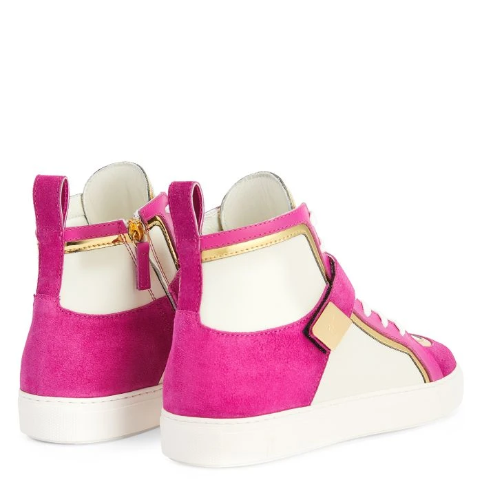 GIUSEPPE ZANOTTI ZENAS-Pink-Mid Top Sneakers 5 GIUSEPPE ZANOTTI ZENAS-Pink-Mid Top Sneakers - Image 3