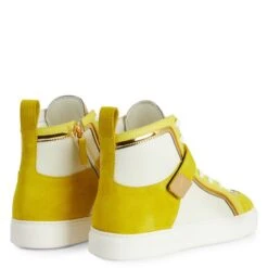 GIUSEPPE ZANOTTI ZENAS-Yellow-Mid Top Sneakers -Giuseppe Zanotti Shop RW20063004 C 1 1