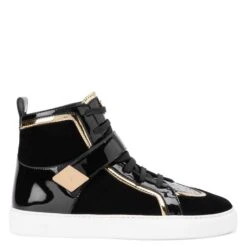 GIUSEPPE ZANOTTI ZENAS-black-Mid Top Sneakers